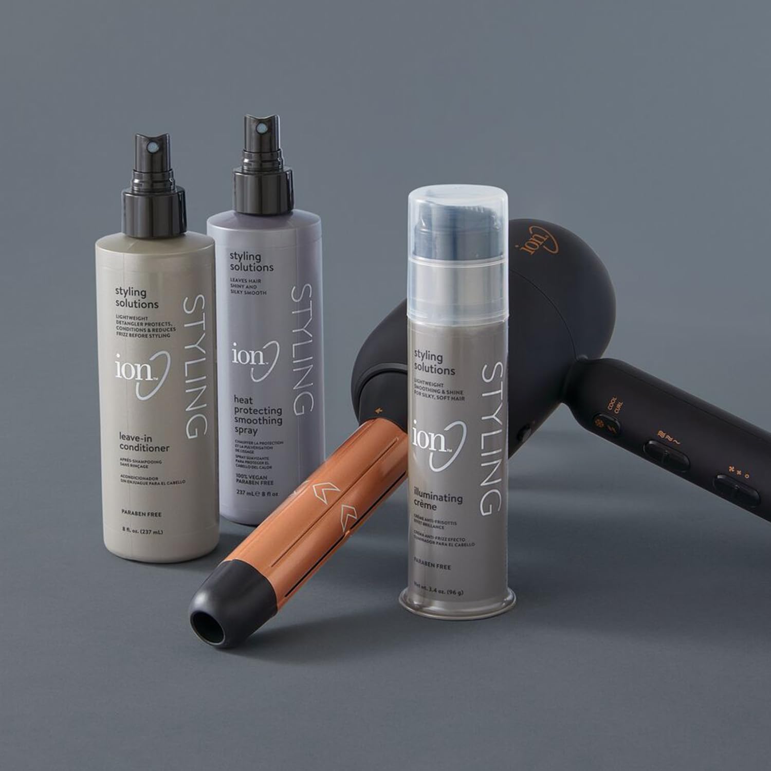 ion Styling Leave In Conditioner Spray, 8 Fl Oz, Dry, Brittle, or Coarse Hair, AntiFrizz, Detangling, Paraben Free - Image 7